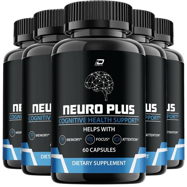 (5 Pack) Neuro Plus Brain Supplement - NeuroPlus for Memory, Focus, Attention