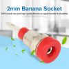 TOPINCN 5Pcs Panel Mount Banana Socket Mixed Color Banana Socket 2.0Mm Jack for Panel Mounting Test Probes Connectors Stackable Wire Solder Multimeter