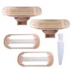 2 Pack Replacement Body Razor head Replacement Compatible with Finish Touch Flawless Nu Razor Replacement Blades,Rose Gold