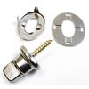 Common Sense, 5/8" Single Screw Stud, 7 Brass Screw w/Eyelet & Backing Plate (10 Piece Set)
