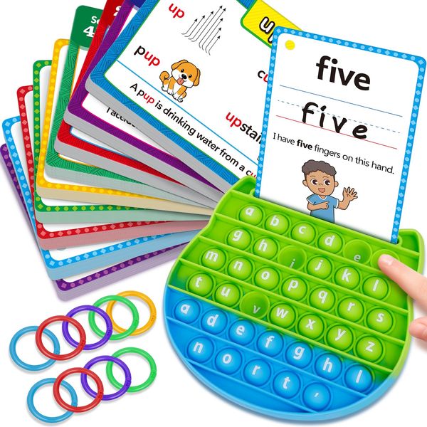 Aizweb Sight Words Flash Cards, Phonics Games Learn to Read Spelling Reading Learning Games, Dolch Site Words Digraphs CVC Blends Long Vowel Sounds for Pre-k Kindergarten 1st 2nd 3rd Speech Therapy