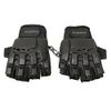 Maddog Tactical Half-Finger Paintball Airsoft Gloves - Stealth Black - Small/Medium