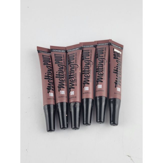 6 PACK COVERGIRL MELTING POUT GEL LIQUID LIPSTICK 100 GELEBRITY