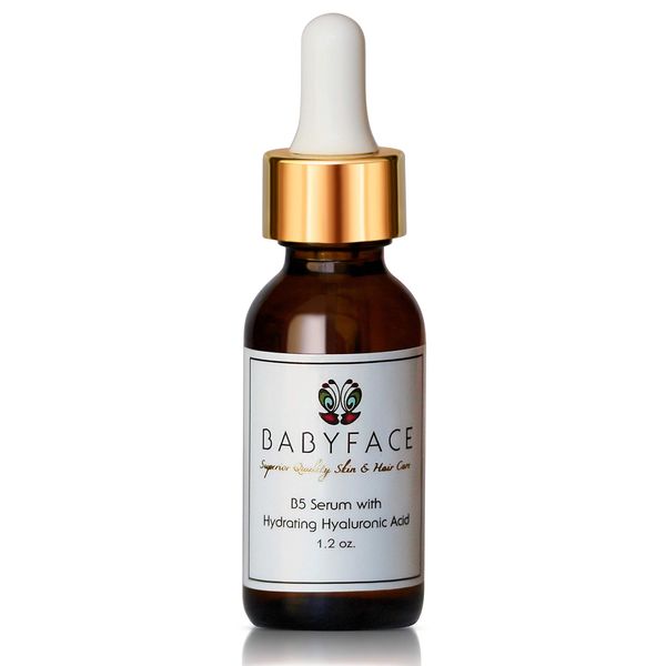 Babyface Pure B5 Hydrating Gel Hyaluronic Acid Serum - Acne & Blackheads, 1.2 oz