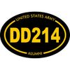 United States Army DD214 Alumni Oval Sticker