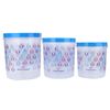 Princeware Plastic Twister Package Container, Set of 3, Assorted Color