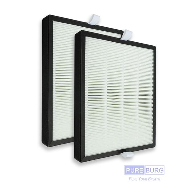 PUREBURG 2-Pack HEPA Filter Compatible with PARTU Air Purifier BS-10