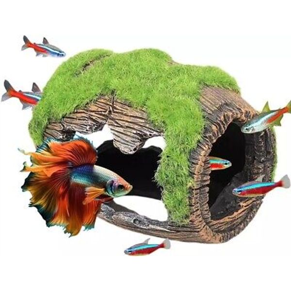 Fish Tank Accessories Decorations, Aquarium Hideout Cave for Betta, Fish Tank Or