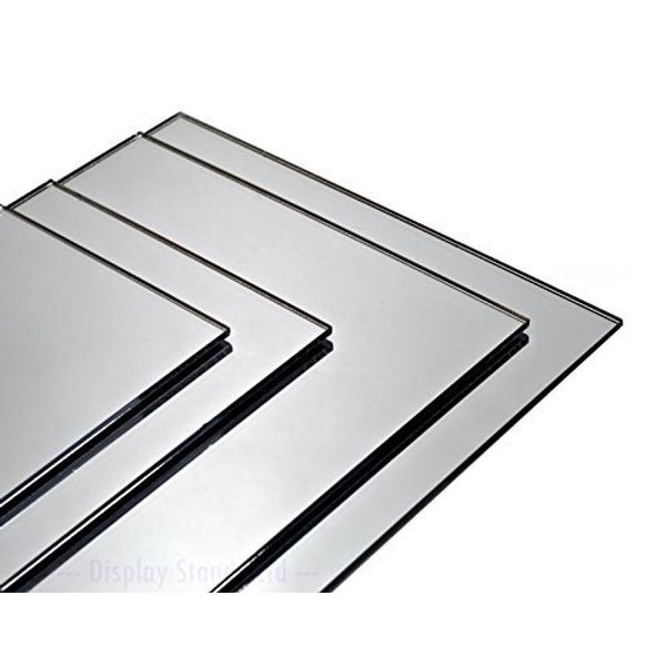 Display Stands Ltd Mirror Acrylic Laser Cut & Polished Sheet 3mm Thickness (DSA/3/+M) (A2)