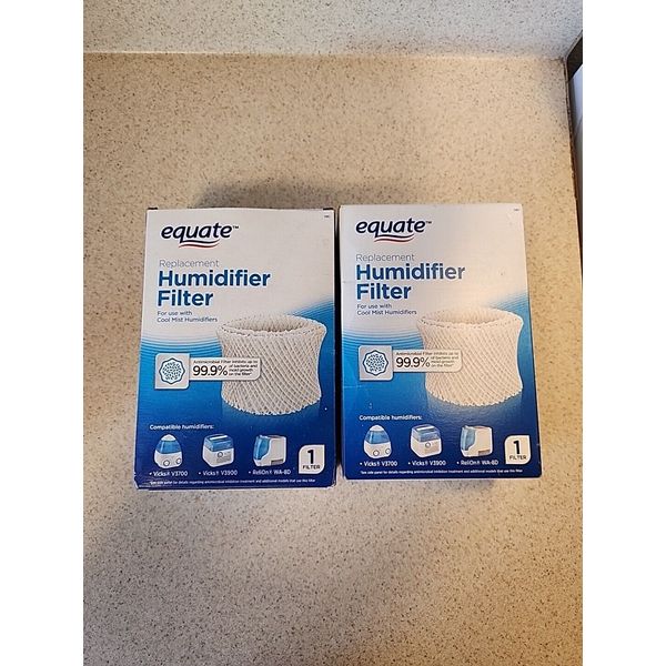 2 PACK SET  EQUATE HUMIDIFIER FILTER WICKS -1 Filter in each box