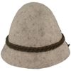 Breiter Bavarian men's stubble hat, size 60, light grey mottled, Mottled light grey