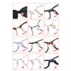 Glasses Nose Pad Sticker, No Trace on the Nose, Puffy, Prevents Glasses from Slipping Off, 16 Pairs, nude
