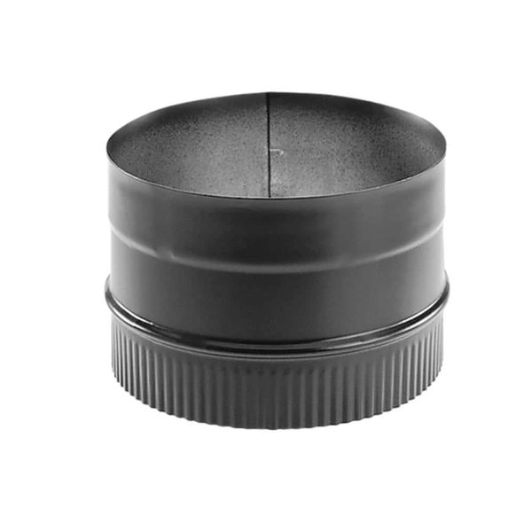 Durablack 6 In. Single-Wall Chimney Stove Pipe Adapter