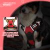 No Pull Pet Dog Harness Reflective Strips Adjustable Control w/Padded Handle Red