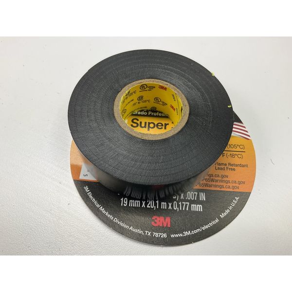1 Roll - 3M 06133 3/4"x52' Scotch Vinyl Plastic Electrical Tape