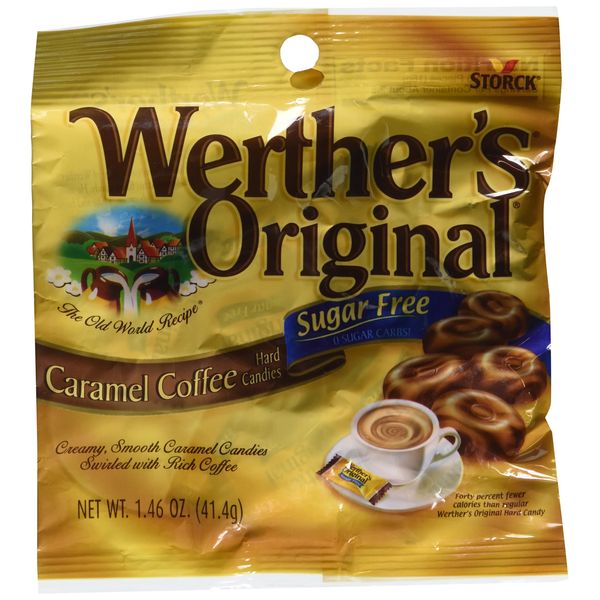 Werther's Original - Sugar Free - Caramel Coffee Hard Candies (Pack of 3) (3 bags)