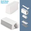 BEZOX 2pcs Tube Squeezer Toothpaste Squeezer Toothpaste Squeezer Rolling ABS Plastic Toothpaste Sheet Holder Stand - White