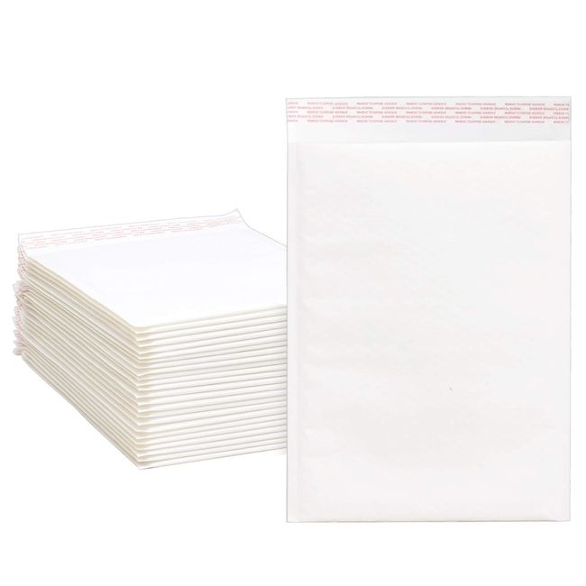 IS CE-A4-25 Bubble Envelopes, Compatible with A4 Size, 25 Sheets, White