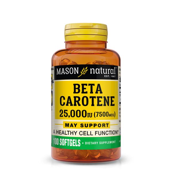 Mason BETA Carotene 25,000 IU SOFTGELS 100 per Bottle