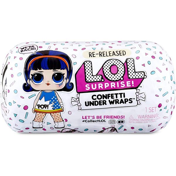 LOL Surprise Confetti Under Wraps Playset Re-Released Toy Doll with 15 Surprises - Girls Gifts Baby Doll Set with Doll Accessories - Birthday Present for Girls Ages 6-11 Years