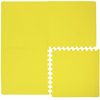 Easimat Yellow Exercise Mat - 32 Pieces Interlocking Gym EVA Soft Foam Floor Tiles