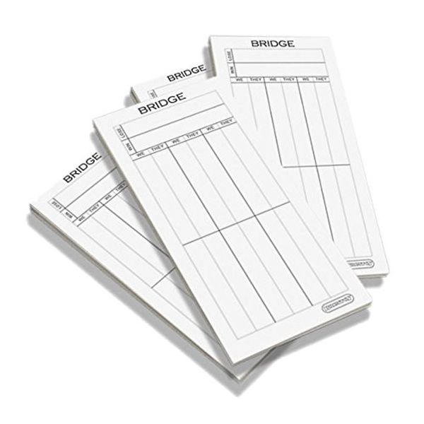 Bridge Score Pads/Scoring Cards (4 Packs)