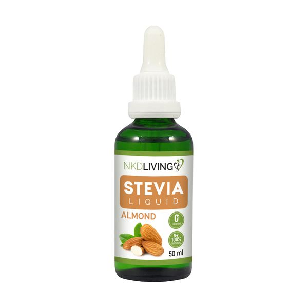 NKD Living Pure Stevia Liquid Drops 50ml (Almond)