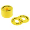 Sourcingmap 20 Pcs 22mm Inner Diameter Emergency Stop Sign for Push Button Switch Replacement