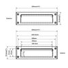 QCAA Solid Brass Mail Slot, with Solid Brass Interior Frame, 10" x 3", Matte Black, 1 Pack, Made in Taiwan