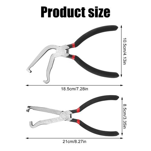 BOXOB 2pcs Electrical Connector Disconnect Pliers, 2 Styles Rapid Electrical Disconnector Pliers for Cars Easily Disconnect The Locking Push Tab