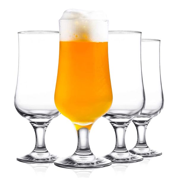 Beer Glass Wine Glass Beer Glass Tasting Glass Beer Glass Set Beer Glass Glass Beer Glass Champagne Glass Shot Glass Cocktail Glass 340ml Clear Set of 4