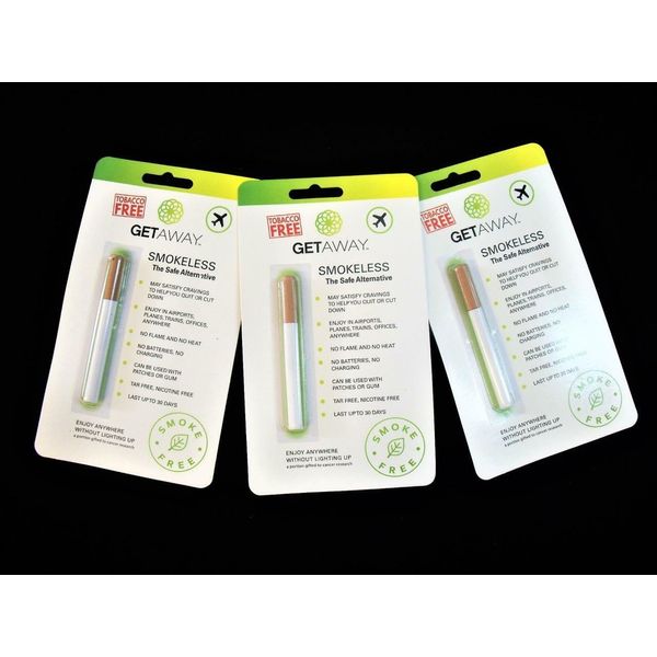Lot of (3) Smoking Cessation Inhaler, Fake Cigarette Help Quit Aid Cut Down Safe