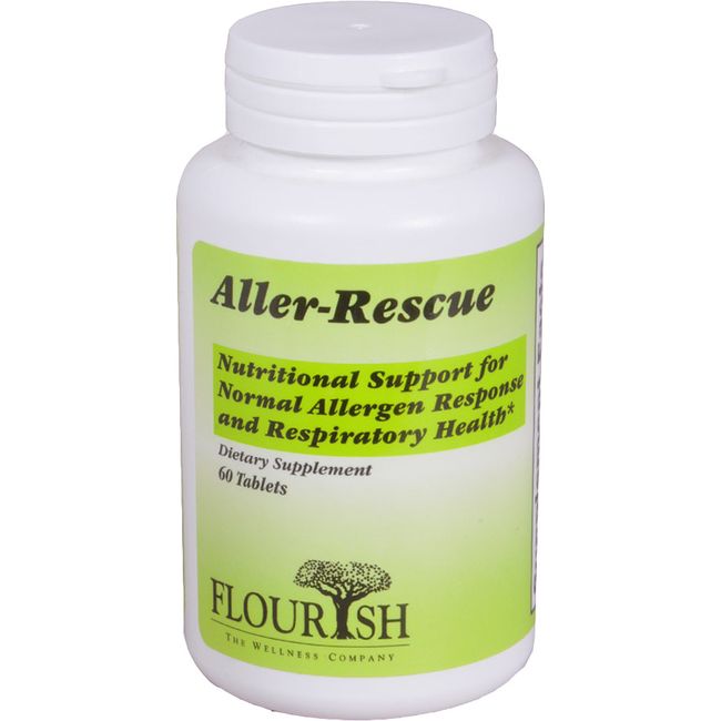 Flourish Wellness Aller-Rescue Allergy Sinus & Respiratory Support, 60 Tablets