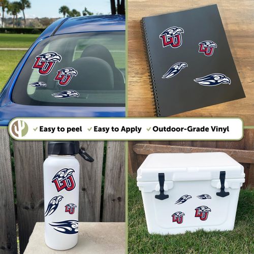 Desert Cactus Liberty University Flames Sticker Vinyl Decals Laptop Water Bottle Car Scrapbook Sheet T1 (Type 1-1)