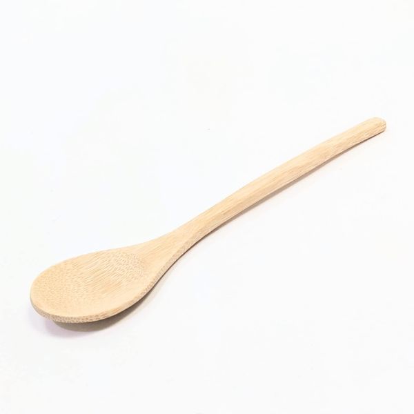 Kikusui Round Spoon, Unpainted, Made in Japan, Bamboo