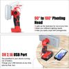40W 4200LM LED Work Light for Milwaukee 18V Lithium-ion Battery Flashlight Torch