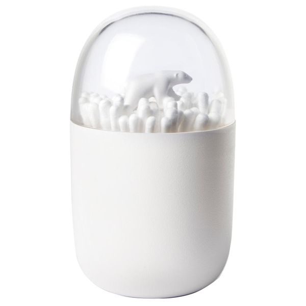 Quarry Cotton Swabs, Cotton Case, Storage, Small Items, Scandinavian, Pad Holder, Polar Bear, Roaming Bear, 521707400