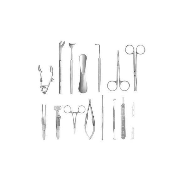 15 PC O.R GRADE OCULOPLASTIC EYE MICRO MINOR SURGERY OPHTHALMIC SET KIT