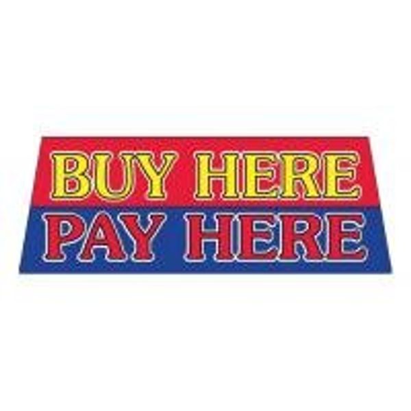NEOPlex 20" x 54" Car Windshield Banner - BUY HERE PAY HERE