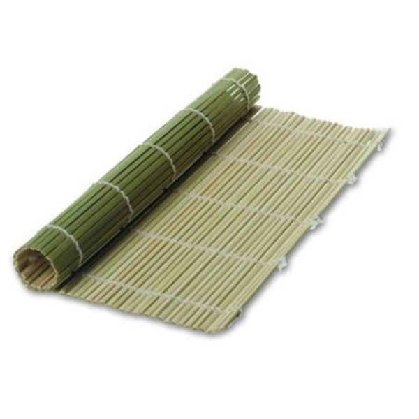 2x Bamboo Sushi Mat Sushi Roller 9.5 inch Square S-3155x2