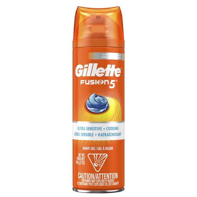 Gillette Fusion5 Ultra Sensitive Cooling Gel, 7oz