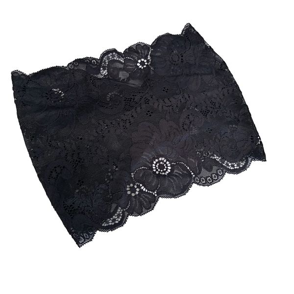 Oyabridal Wide Lace Headbands for Women Lace Headcovering for Women Lace Headband (Black)