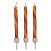 PME Candy Stripes Candles, 10-Pack