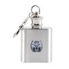 Crystal G String 1oz Keyring Hip Flask
