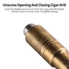 CIGARLOONG Cigar Punch Double Blade Sharp Size Drill Cigar Hole Opener