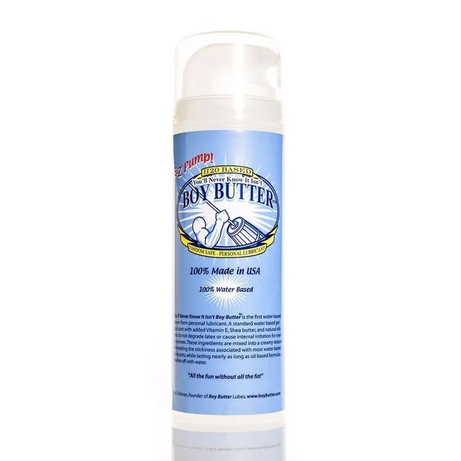 Boy Butter H2O - Water-Based Lubricant - 5 oz Pump Lube