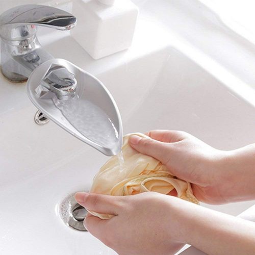 Water Guide Hand-Washing Aid for Kids, Faucet Extension for Kids, Useful, Bathroom, Design, Parts, Cute, Handy, Random Color (Set of 1)