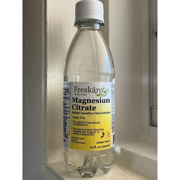 Magnesium Citrate Liquid Laxative Oral Solution - Lemon - 10oz