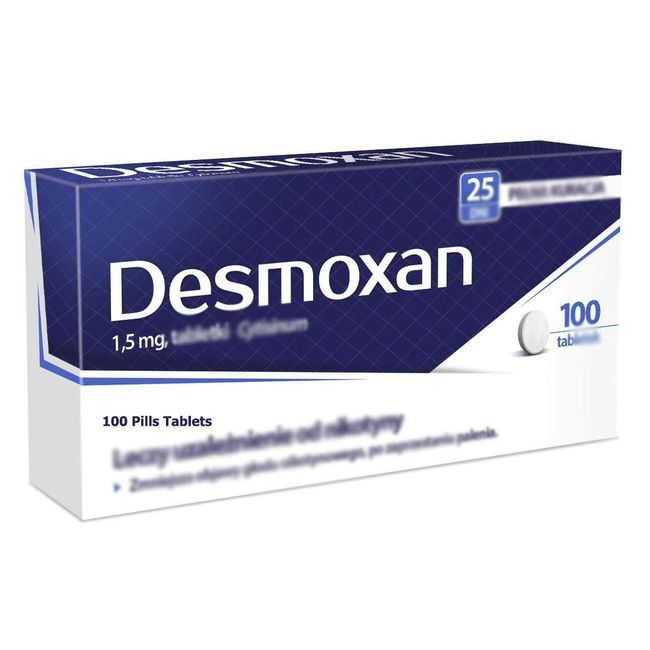 Aflofarm Desmoxan 1,5mg 100 Pills Tablets. Made in Poland. Polish Distribution,Polish Language.