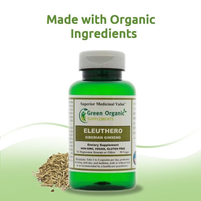 Green Organic Supplements' Eleuthero, Siberian Ginseng